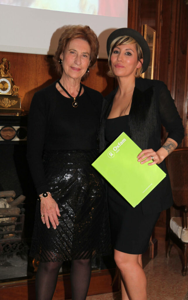 Maurizia Iachino, Presidente Oxfam Italia, e Malika Ayane