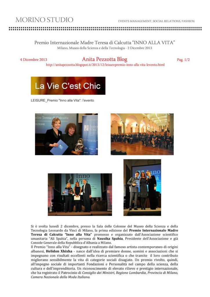 Anita Pezzotta Blog 04 -12-2013