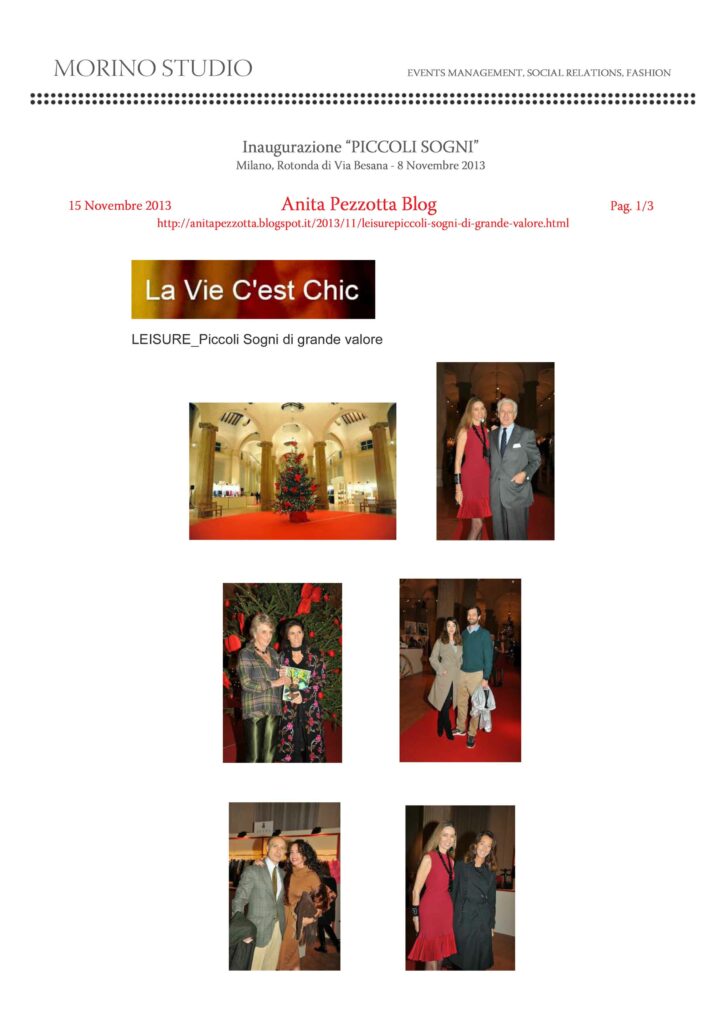 Anita Pezzotta Blog 15-11-2013