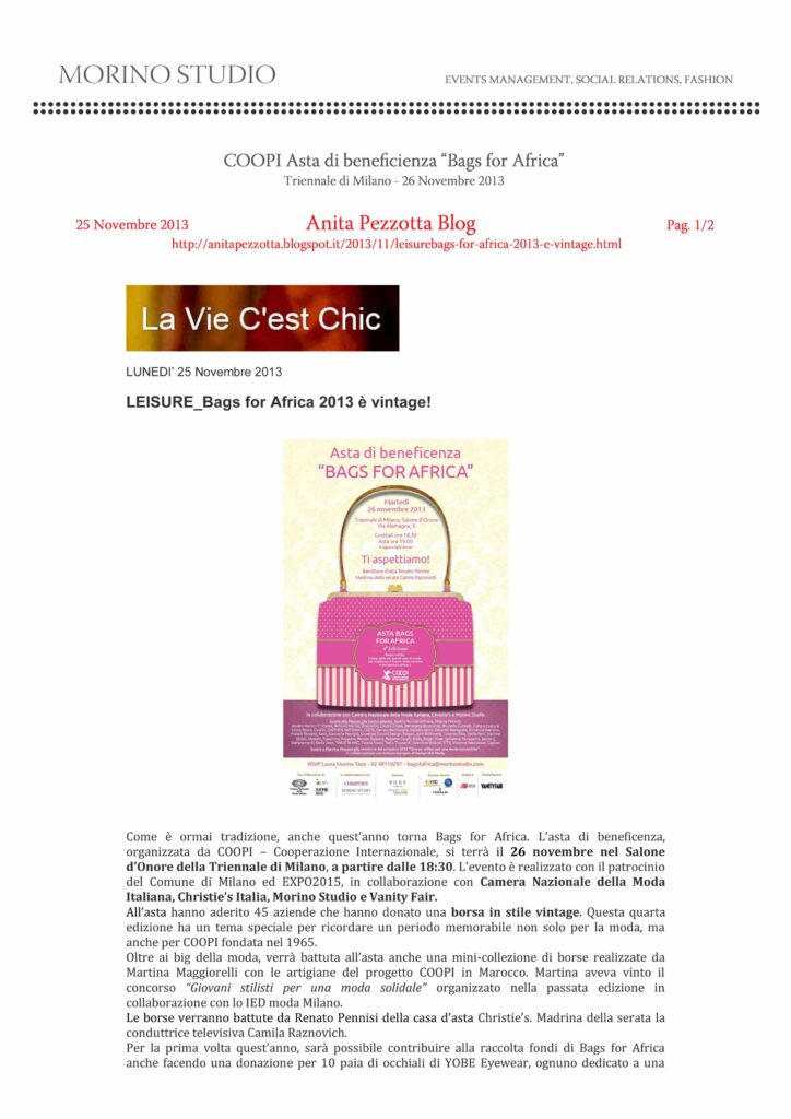 Anita Pezzotta Blog 25-11-2013