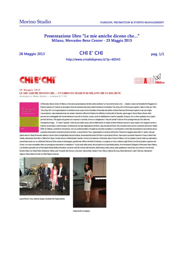CHI E' CHI 28-05-2013