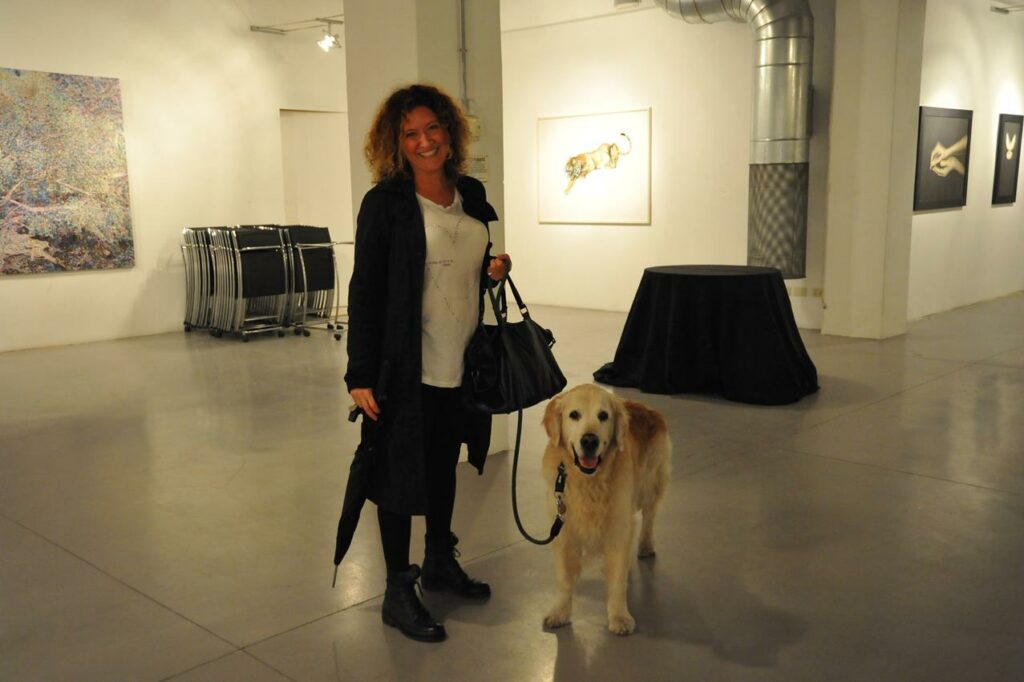 Cinzia De Logu con Clicco il giorno del suo 14° compleanno