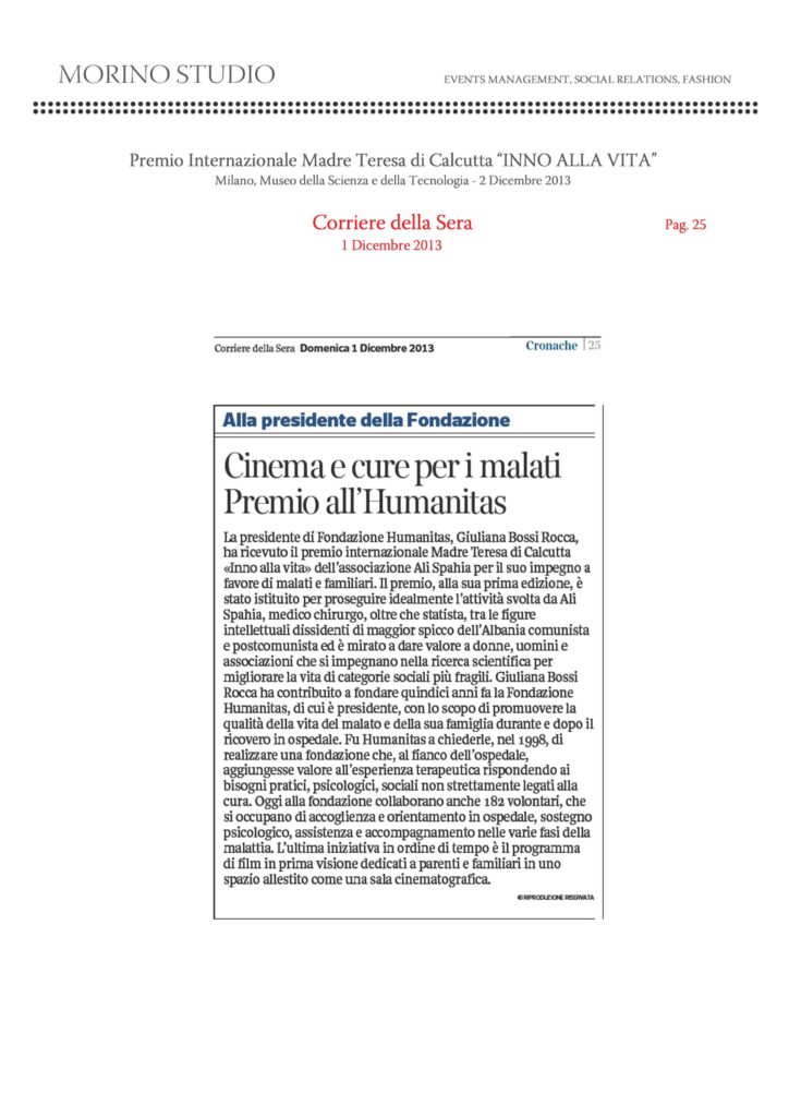 Corriere della Sera 01-12-2013