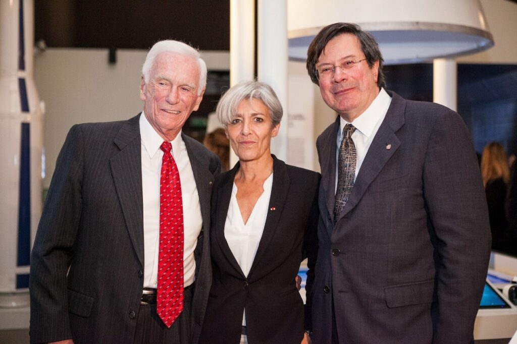 Eugene Cernan, Claudie Haigneré e Fiorenzo Galli