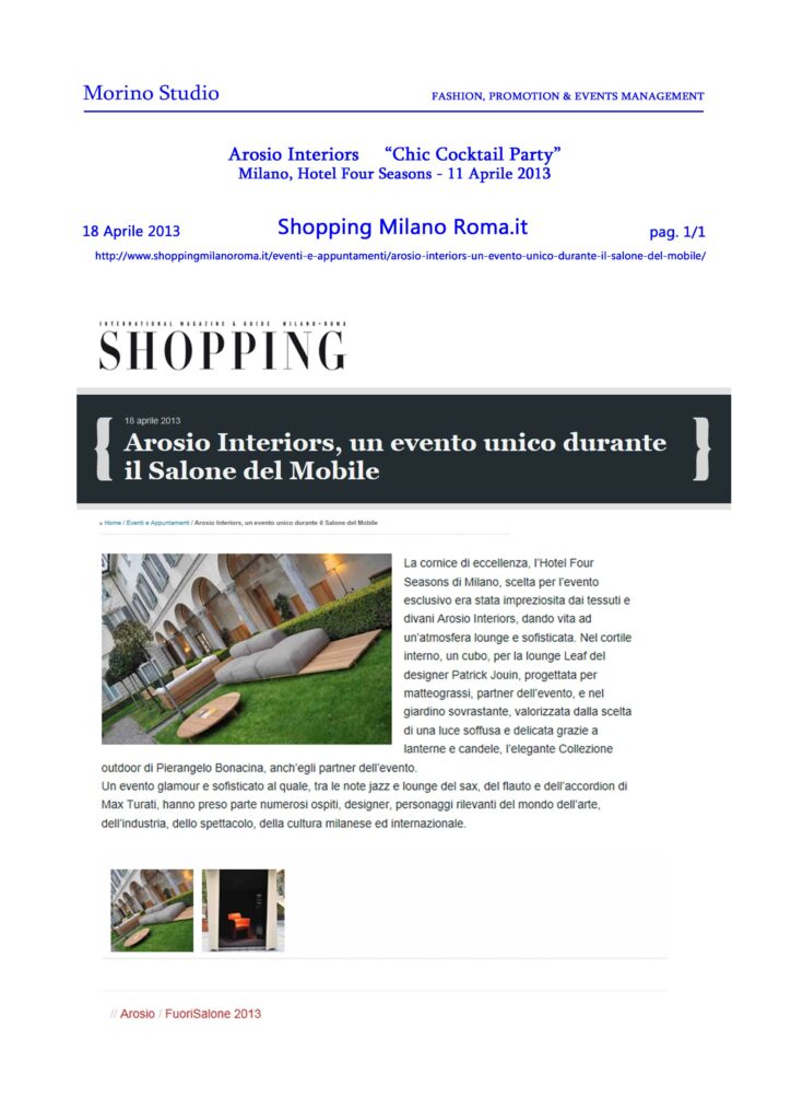 MS Shopping Milano Roma.it - 18 Aprile 2013