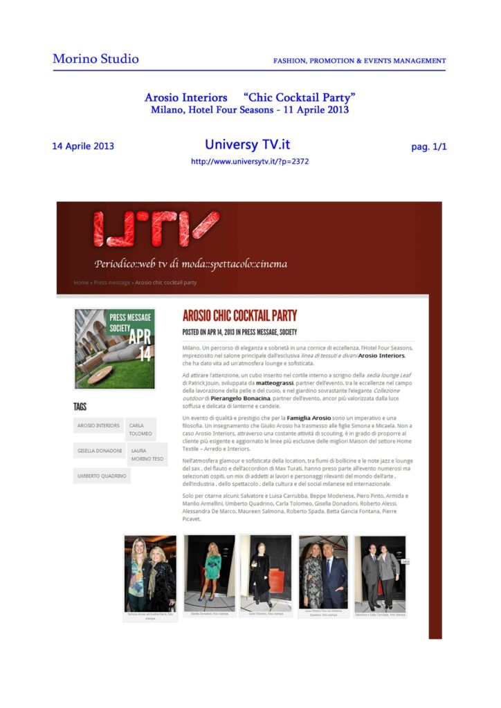 universitytv.it  14-04-2013