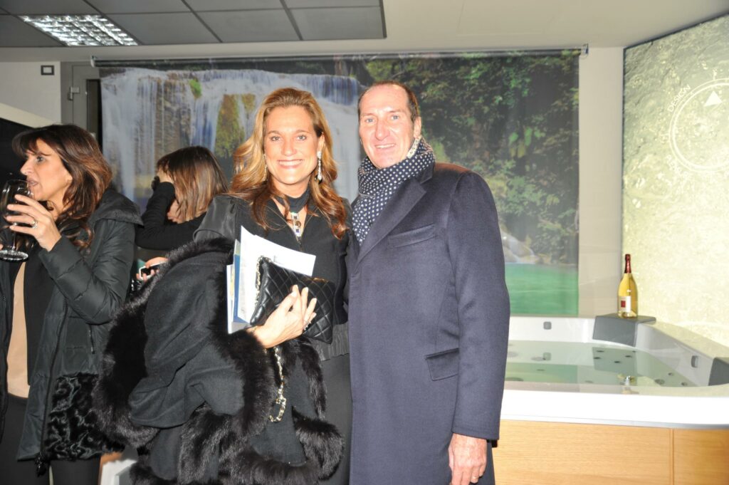 Monica Tognoni con il marito