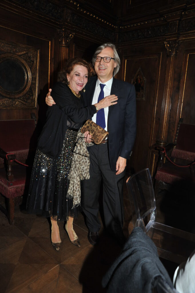Raffaella Curiel e Vittorio Sgarbi