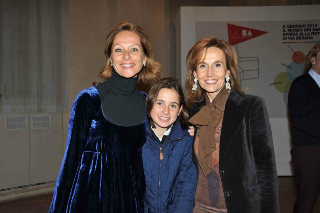 Vittoria Bianchi con la figlia ed Elena Martinoli Grego