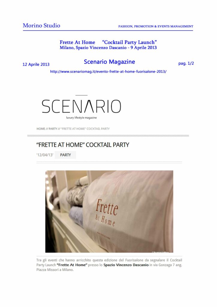 scenariomagazine.it 12-04-2013
