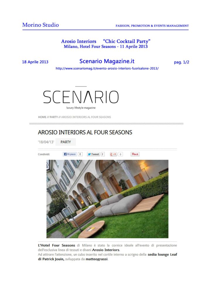scenariomagazine.it 18-04-2013