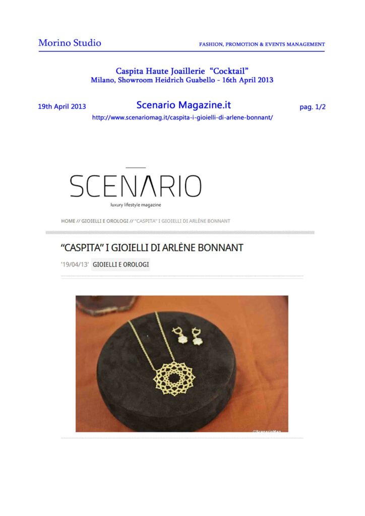 scenariomagazine.it 19-04-2013