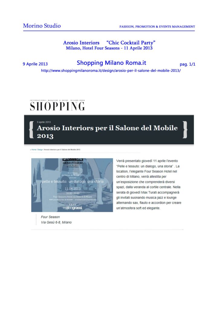 shoppingmilanoroma.it 09-04-2013