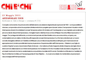 CHI E' CHI 13-05-2011