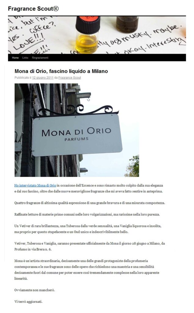 Fragrance Scout 12-06-2011