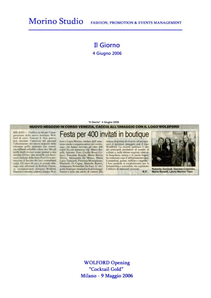 Il Giorno 04-06-2006