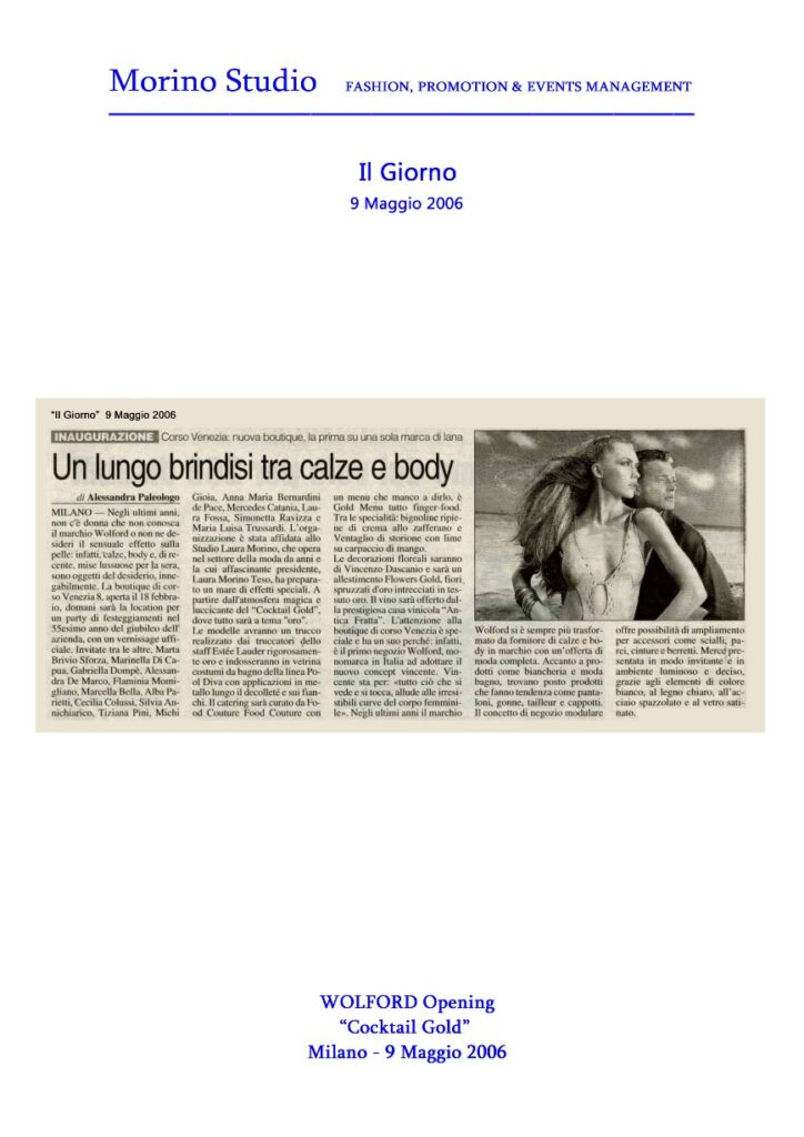 Il Giorno 09-05-2006