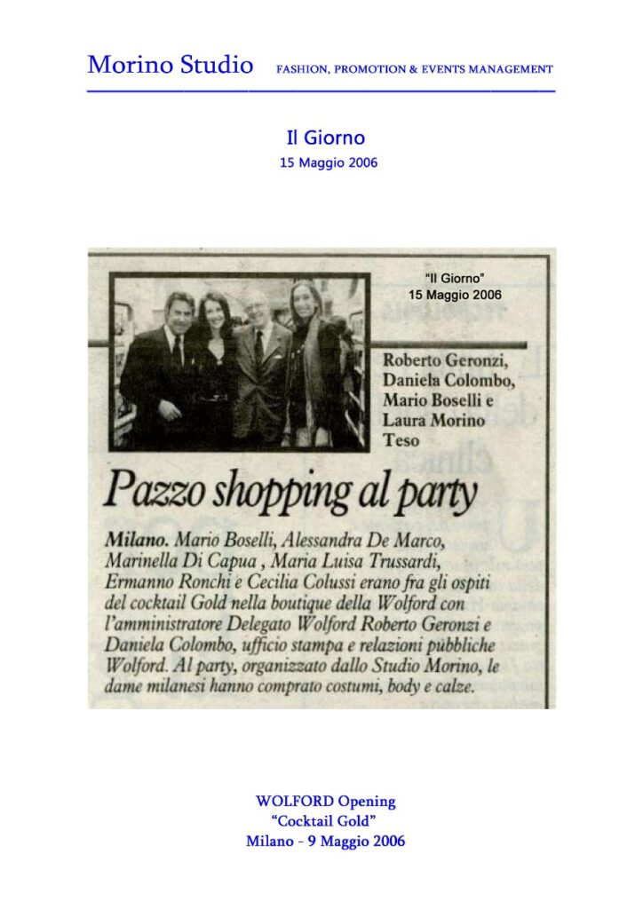 Il Giorno 15-05-2006