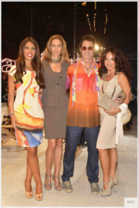 Lavinia Biagiotti, Laura Teso, Ronn Moss, Gabriella Dompè 