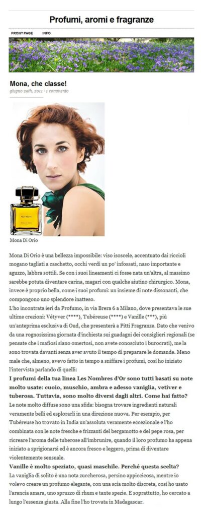 Profumi, aromi e fragranze 29-06-2011