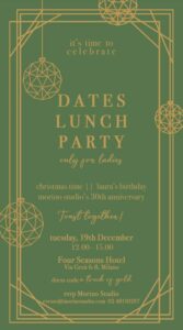 Invito - Dates Lunch Party Martedì 19 Dicembre 
