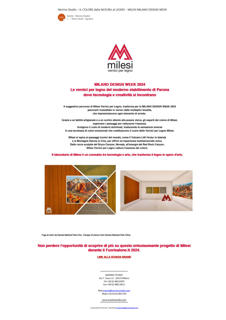 Morino Studio Newsletter btob15-04-24