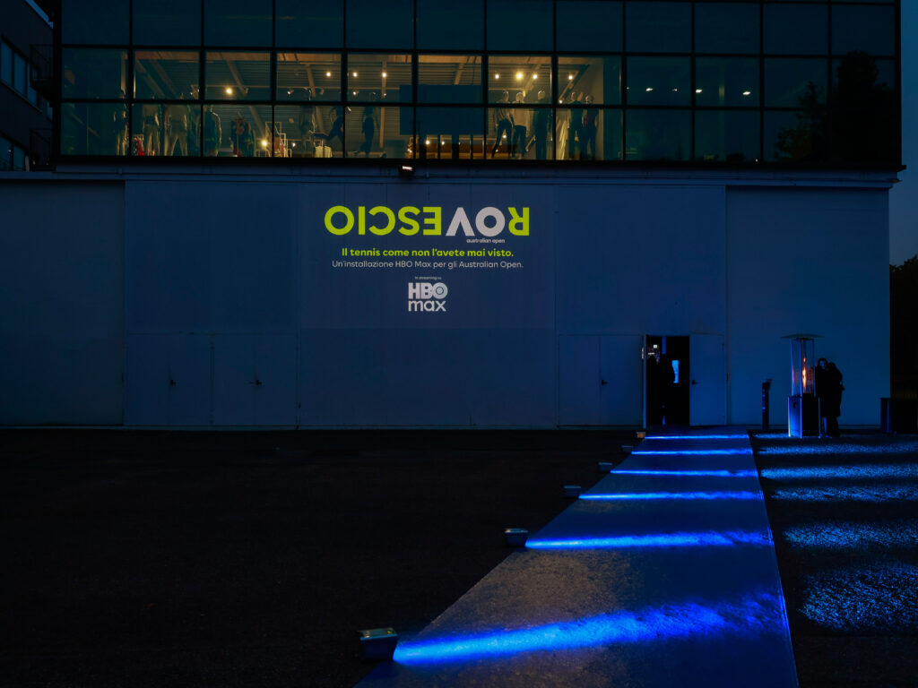 Hbo Max Italia racconta il tennis con un campo al rovescio