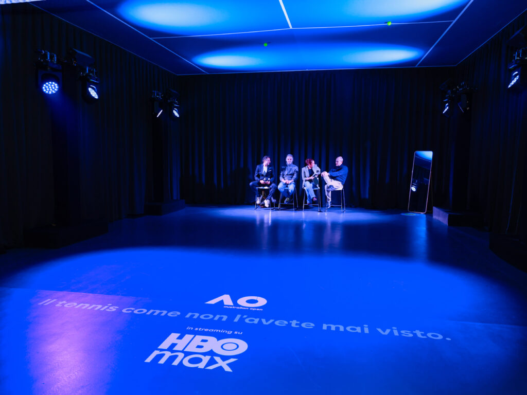 Hbo Max Italia racconta il tennis con un campo al rovescio
