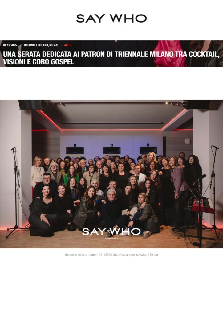 saywho.it Patron Triennale