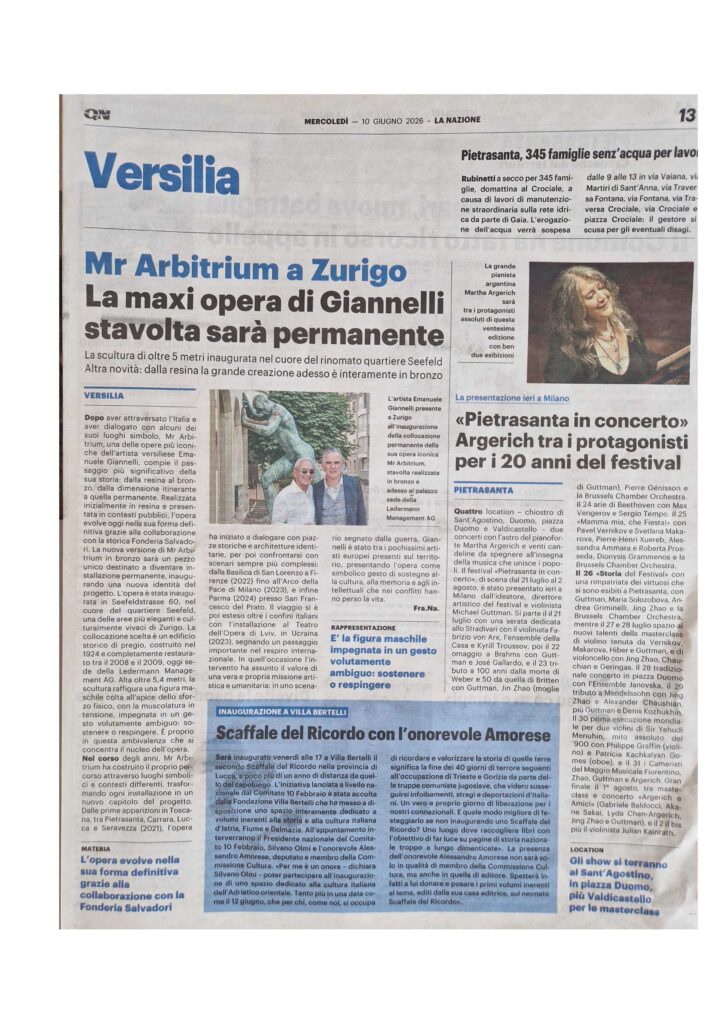La Nazione - ed Viareggio 10-06-2026